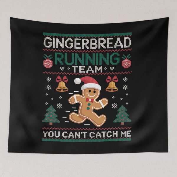 Item preview, Ugly Xmas Gingerbread Running Christmas designed and sold by Veroniadic.