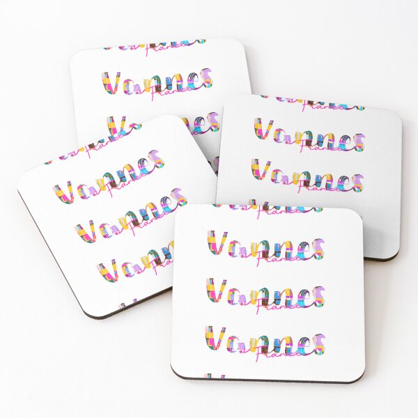 Item preview, Vannes, France, Vibrant Abstract City Typography Art designed and sold by Wanderful-roads.