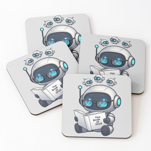 Item preview, New Page: The Robot Reads the Book of 2026 designed and sold by henamy.