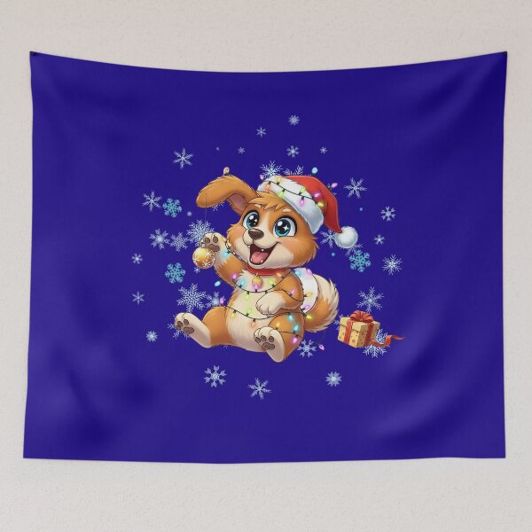 Item preview, Kids Cute Mischievous Christmas Puppy  designed and sold by LANCEWISEMEDIA.