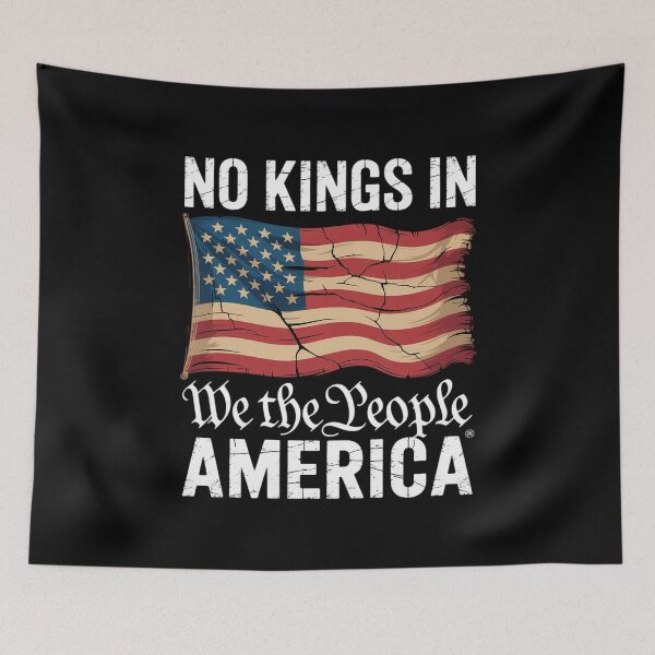 Item preview, No Kings In America 1776 We The People American Flag Protest  designed and sold by THagBlue.