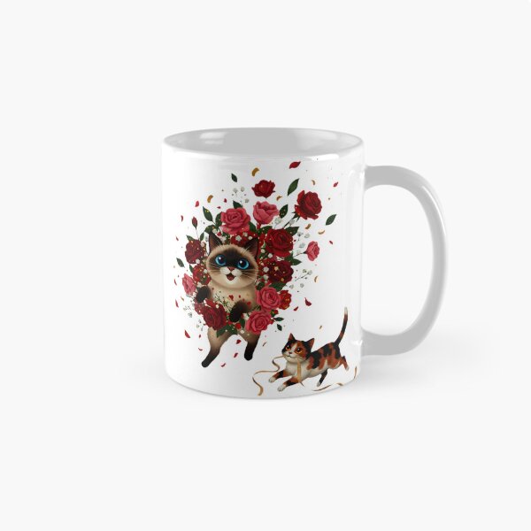 Item preview, Love-Hate Tug-of-War Cats | Gothic Anti-Valentine's Day designed and sold by meesub.