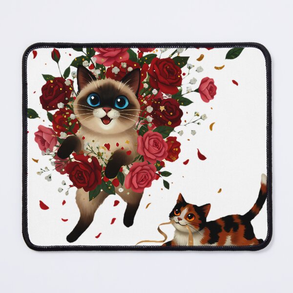 Item preview, Love-Hate Tug-of-War Cats | Gothic Anti-Valentine's Day designed and sold by meesub.