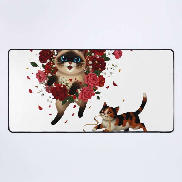 Item preview, Love-Hate Tug-of-War Cats | Gothic Anti-Valentine's Day designed and sold by meesub.