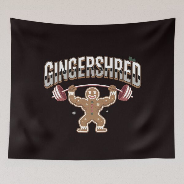 Item preview, Gingershred Bodybuilding – Festive Gym Humor Gift Idea designed and sold by Redgiant87x.