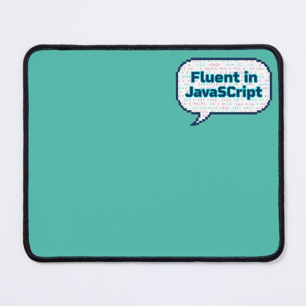 Item preview, Fluent JavaScript Geek Humor Art designed and sold by WiserShop.