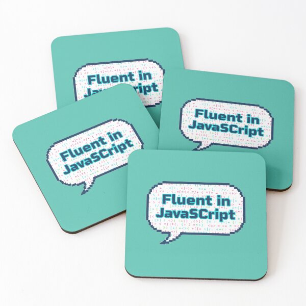 Item preview, Fluent JavaScript Geek Humor Art designed and sold by WiserShop.