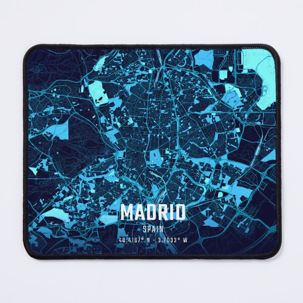 Item preview, Madrid Midnight City Map designed and sold by HomeLivingCo.