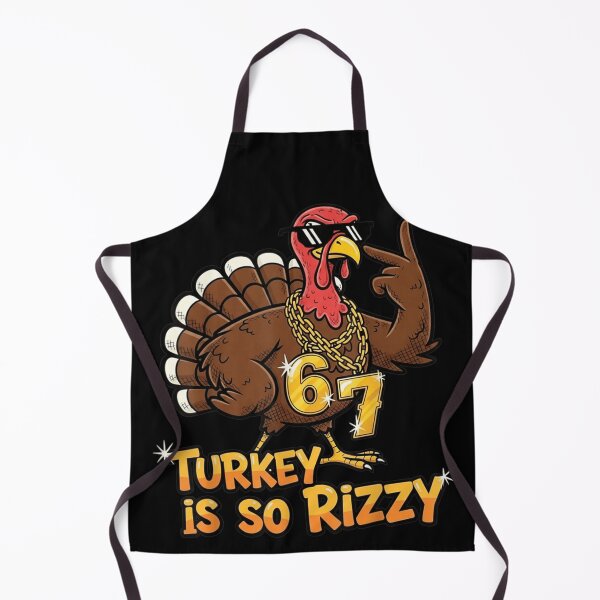 Item preview, Coolest Rizz Turkey Drip Dabbing Gold Chain 67 Thanksgiving Gift Idea designed and sold by Denenberg Jardel.