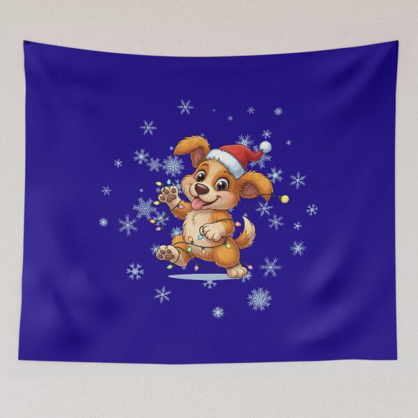 Item preview, Kids Cute Mischievous Christmas Puppy  designed and sold by LANCEWISEMEDIA.