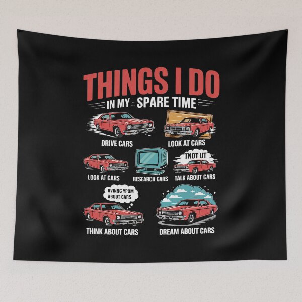 Item preview, Things I Do In My Spare Time - Car Lover Engine Mechanic designed and sold by RuthGAArt.