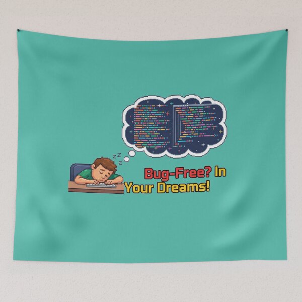 Item preview, Bug-Free In Your Dreams Pixel Art designed and sold by WiserShop.