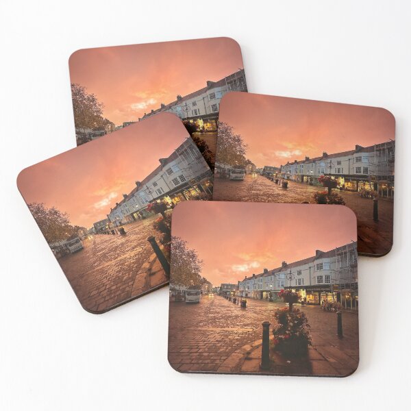 Item preview, Wells Market Place at Sunset designed and sold by Naturally Mindful.