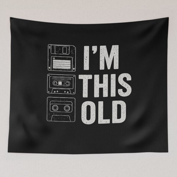 Item preview, I'm This Old – Nostalgic 80s-90s Design designed and sold by Printsouf.