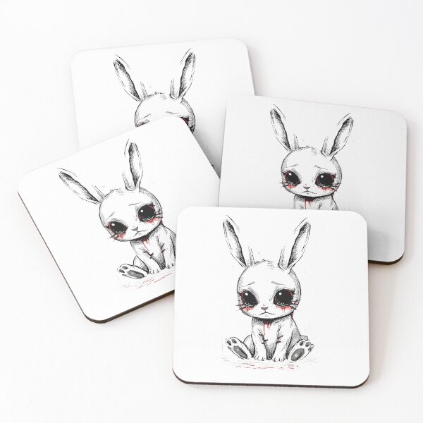 Item preview, Creepy Cute Bunny | Gothic Horror Kawaii Art designed and sold by Draphenix .