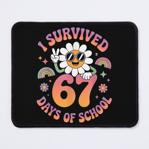Item preview, Hippie I Survived 67 Days of School Daisy Flower Rainbow Groovy designed and sold by EvelysEmelia.