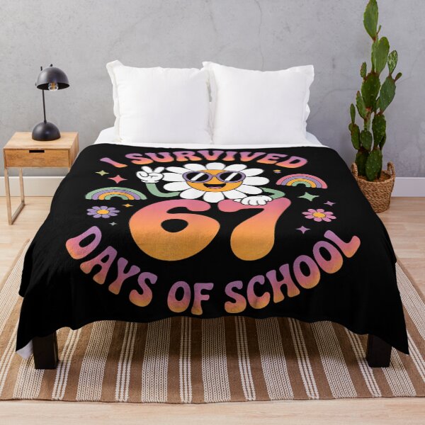 Item preview, Hippie I Survived 67 Days of School Daisy Flower Rainbow Groovy designed and sold by EvelysEmelia.