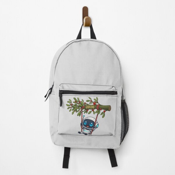Item preview, New Year's Swing: Robot Swinging on the Mistletoe designed and sold by henamy.