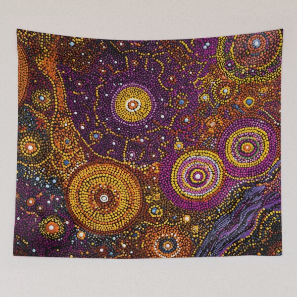 Item preview, Aboriginal Inspired Dot Art - Spiritual World designed and sold by GrinGalore.