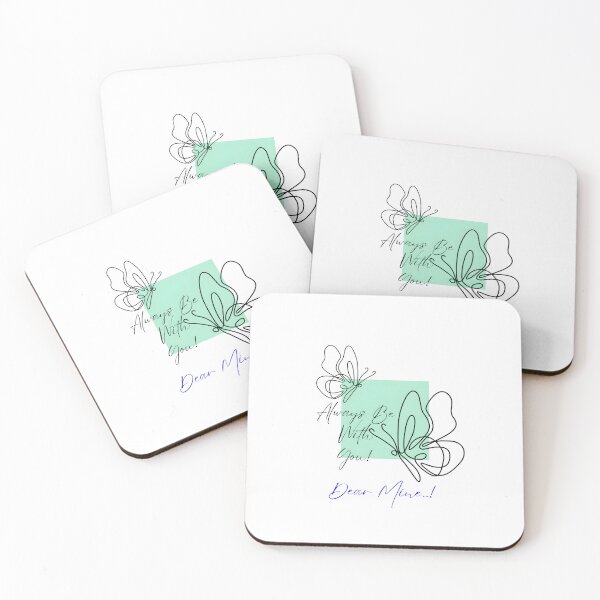 Item preview, Minimal Butterfly Line Art – Always Be With You (Romantic Aesthetic Quote) designed and sold by Pandastore14.
