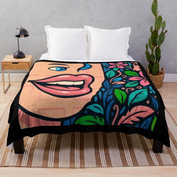 Item preview, Eye-Nostril Bloom – Surreal Street Art Cartoon designed and sold by IleniArt.
