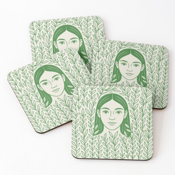 Item preview, Botanical Woman Portrait Illustration designed and sold by Catiess.