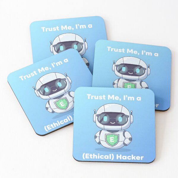 Item preview, Cute Ethical Hacker Robot – Cyber Security Geek Humor designed and sold by Pandastore14.