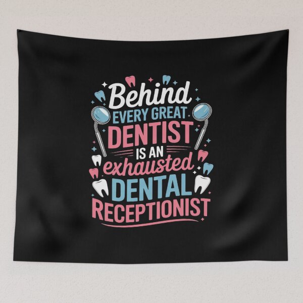 Item preview, An Exhausted Dental Receptionist Dentist Receptionist  designed and sold by NeomiStoreSS.