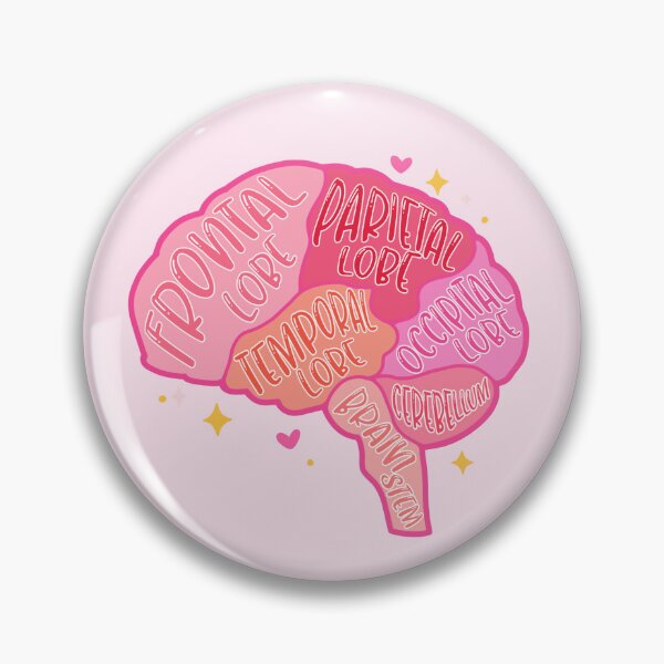Item preview, Anatomical brain - pink colors designed and sold by mikasa.art.