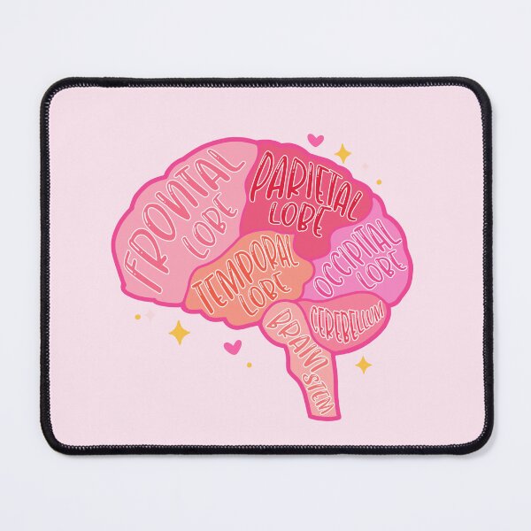 Item preview, Anatomical brain - pink colors designed and sold by mikasa.art.