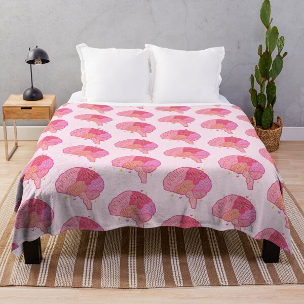 Item preview, Anatomical brain - pink colors designed and sold by mikasa.art.