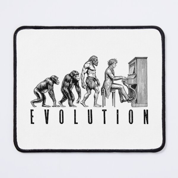 Item preview, Piano Player Evolution Funny Pianist Musician Music designed and sold by GrandeDuc.