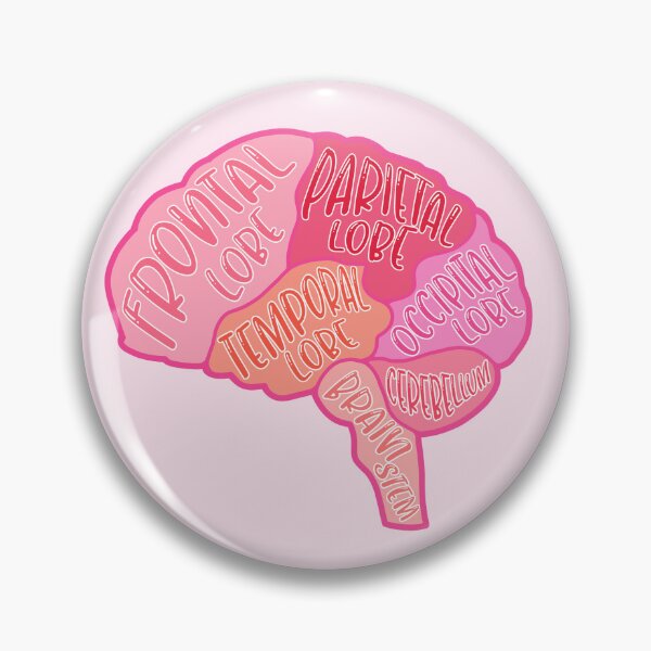 Item preview, Anatomical brain - pink colors designed and sold by mikasa.art.