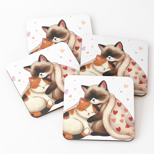 Item preview, Love-Hate Tug-of-War Cats | Gothic Anti-Valentine's Day designed and sold by meesub.