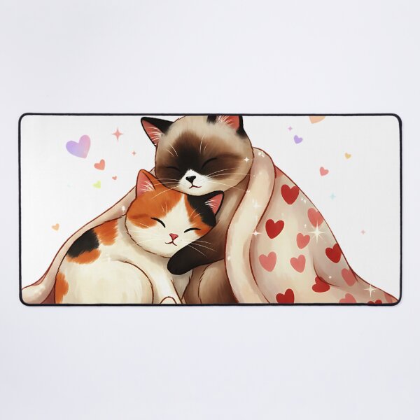 Item preview, Love-Hate Tug-of-War Cats | Gothic Anti-Valentine's Day designed and sold by meesub.