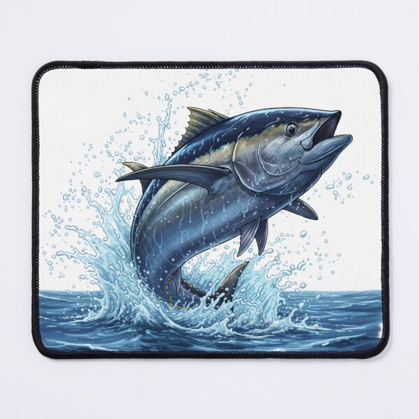 Item preview, Dynamic Tuna Burst - Leaping Fish Splash Art | High-Quality Ocean Wildlife designed and sold by EverBranz-stor.