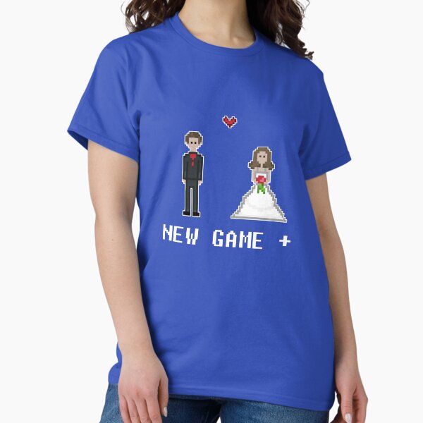 Item preview, Video Game Wedding New Game Plus 8bit Bride and Groom designed and sold by wenarts.