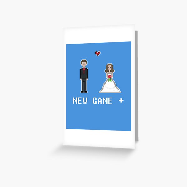 Item preview, Video Game Wedding New Game Plus 8bit Bride and Groom designed and sold by wenarts.