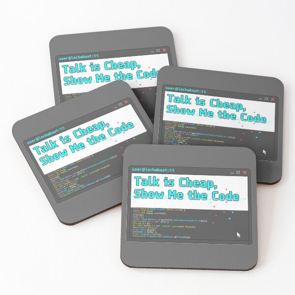 Item preview, Talk is Cheap Show Me Code designed and sold by WiserShop.