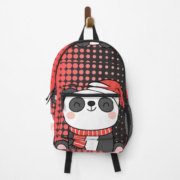 Item preview, Christmas Panda in Santa Hat and Scarf designed and sold by lovelynong.
