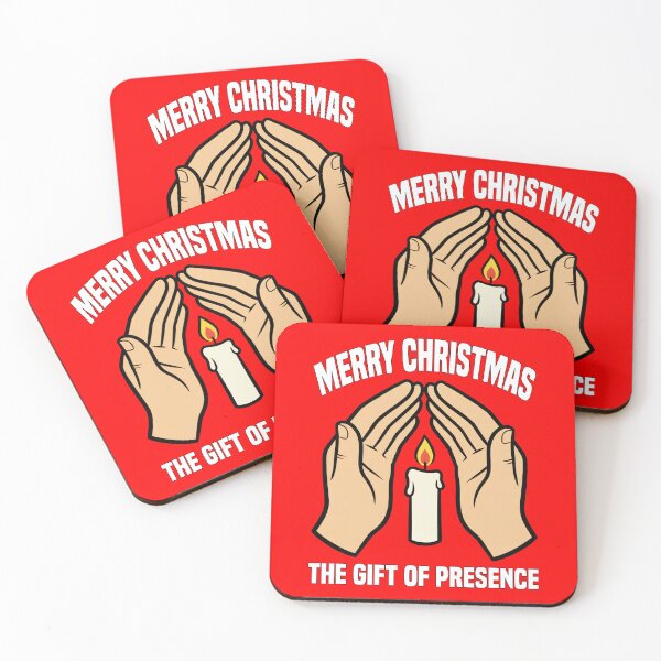 Item preview, MERRY CHRISTMAS - THE GIFT OF PRESENCE | Minimalist Candle Design | Mindful Christmas designed and sold by KEF Custom.