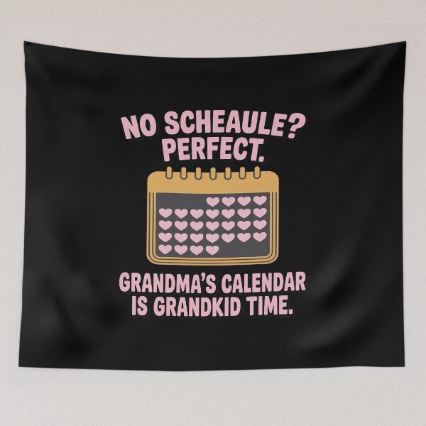 Item preview, Grandma Calendar Grandkid Time Novelty designed and sold by tabdejinti.