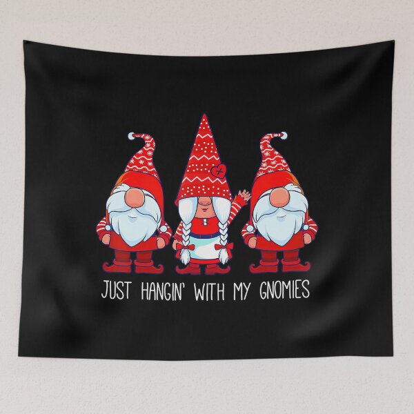 Item preview, With Holiday Quote Vintage Gnomies My Funny Happy Hangin designed and sold by Rackaam777Art.