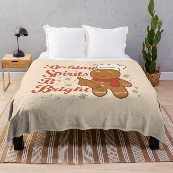 Item preview, Baking Spirits Bright | Cute Gingerbread Christmas Baking Design designed and sold by SBrushbox.