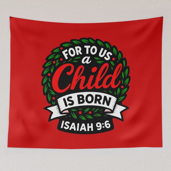 Item preview, Isaiah 9:6 For to us a child is born designed and sold by plushism.