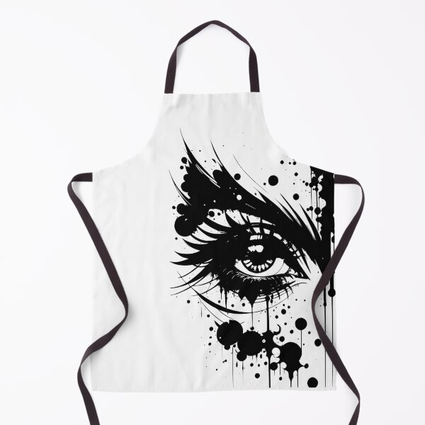 Item preview, Monochrome Eye Art with Ink Splatter - High-Resolution Transparent Background Design designed and sold by Pickmash.