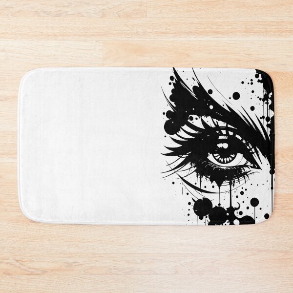 Item preview, Monochrome Eye Art with Ink Splatter - High-Resolution Transparent Background Design designed and sold by Pickmash.