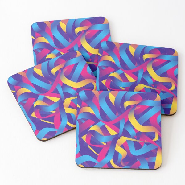 Item preview, Neon Ribbons designed and sold by Kaleidoscope Print.
