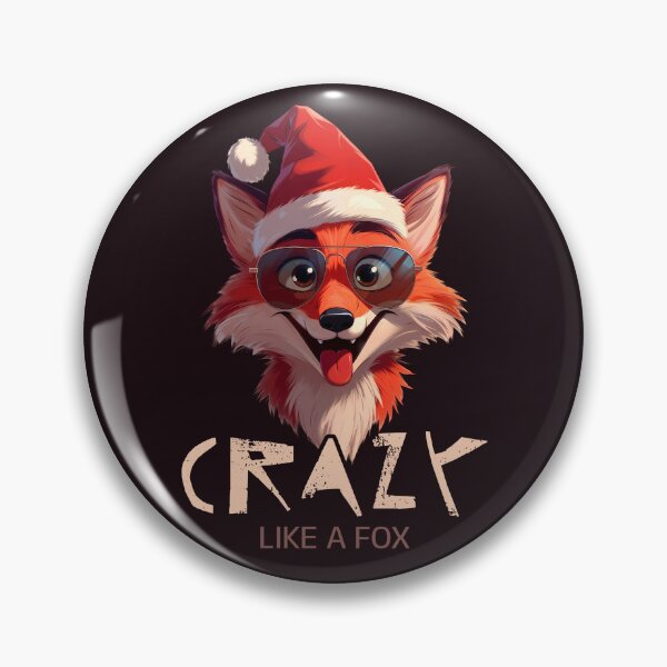 Item preview, Crazy Like a Fox Funny Christmas Fox designed and sold by SolaoLab.