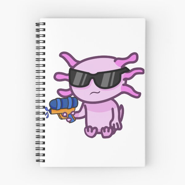 Item preview, Cool sunglasses axolotl with watergun designed and sold by Loo's Bazaar.